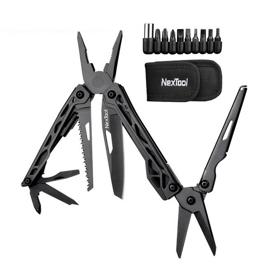 Toollab™ 11-In-1 Multi-function Camping Tools Knife Outdoor Survival Folding Pliers Scissors